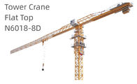 N6018-8D 60m Jib Flat Top Tower Crane 8T Cranes Used To Build Skyscrapers
